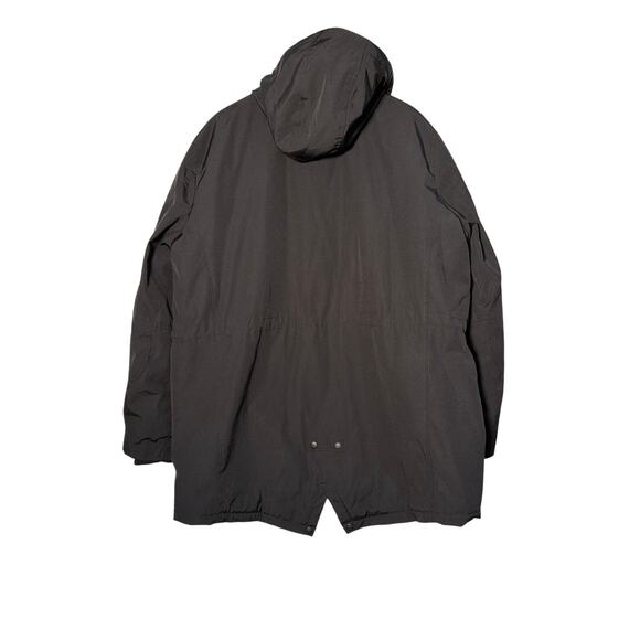 Levis Coat Parka Men XXL Blk Hooded Sherpa Lined Full Zip Snap Work Winter Field - Picture 4 of 8